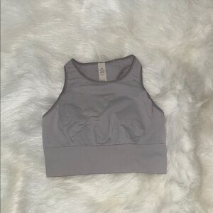 Lululemon Gray Workout Crop Top